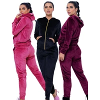 Imagem da promoção Conjunto Frio Feminino De Veludo Plush Outono Inverno