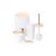 Kit De Acessórios Para Banheiro Lavabo Toalete Conjunto Completo De Bamboo em oferta