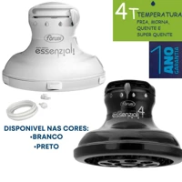 Imagem da promoção Ducha Chuveiro Elétrico 4 temperaturas 220v ou 127v 6800w Essenziali Forusi