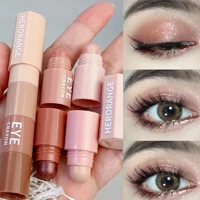 Imagem da promoção 4 Em 1 Lápis De Sombra Perolada Brilhante Liner Silkworm Glitter Lasting Matte Eye Shadow Stick Maqu