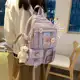 Mochila Feminina Escolar Passeio Coreano Grande Capacidade Com Chaveiro Impermeável em oferta