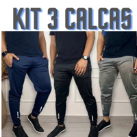 Imagem da promoção Kit 3 Calças Jogger Coleção 2024 Calça Masculina Para Treino Casual