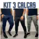 Kit 3 Calças Jogger Coleção 2024 Calça Masculina Para Treino Casual em oferta