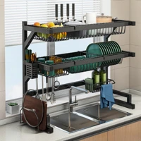 Imagem da promoção Cozinha Suspensa Modular Escorredor Louça Organizador Estante de asfalto duplo 65cm