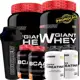 Kit 2x Whey Protein + 2x Bcaa + 2x Creatina + Coqueteleira - Bodybuilders em oferta