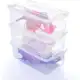 Conjunto de Caixas Organizadoras de Plástico Empilháveis, 3 Peças, 6L, Plasútil, Transparente em oferta