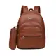Bolsa De Mochila Feminina Com Estojo De Costas Em Couro Sintético em oferta