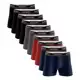 Kit 10 Cueca Boxer 100% Algodão Box Atacado Masculina Preta em oferta