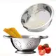Kit Escorredor Macarrão Massas Inox + Escorredor Arroz c/2 Peças - Real Shopping em oferta