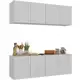 Kit Armário de Cozinha e Balcão 4 Portas Multimóveis Mp2161 Branco em oferta