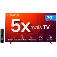 Imagem da promoção Smart TV 70” 4K UHD LED LG 70UR8750 - Wi-Fi Bluetooth Alexa 3 HDMI IA