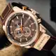 Curren Relógio Analógico Esportivo Masculino Com Pulseira De Couro À Prova D 'Água 8291xc em oferta