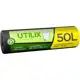 Rolo com 30 Sacos para Lixo Dover-Roll 50L/10 kg Preto Utilix em oferta
