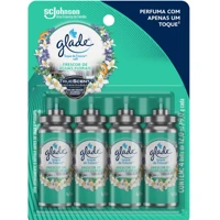 Imagem da promoção Aromatizador de Ambiente Glade Toque de Frescor Óleos Essesnciais 4 Refis de Frescor de Águas 12ml