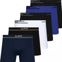 Imagem da promoção Kit 6 Cuecas Boxer Lupo Masculina Box Microfibra Original