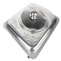 Imagem da promoção Travessa Servir Rechaud Leve Inox Tampa E Com Pé Buffet Mesa