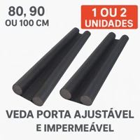 Imagem da promoção Kit 1 ou 2 Unidades de Veda Porta Ajustável Protetor Rolinho Impermeável 80cm 90cm 100cm