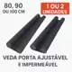 Kit 1 ou 2 Unidades de Veda Porta Ajustável Protetor Rolinho Impermeável 80cm 90cm 100cm em oferta