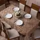 Toalha de mesa jacquard retangular 6 lugares jacard em oferta
