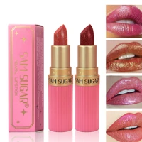 Imagem da promoção Batom Perolado Rosa Glitter Veludo Metálico À Prova D'água De