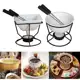 Diy conjunto de fondue de chocolate cerâmica manteiga aquecedores com prateleira em oferta