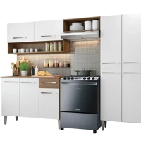 Imagem da promoção Armário de Cozinha Compacta 229cm Branco/Rustic Emilly Pop Madesa 02