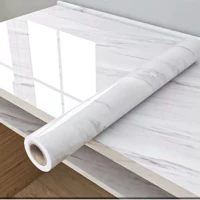 Imagem da promoção Papel de parede Adesivos para cozinha quarto Brilhante Lavável Mármore gelo 3M x60cm Resistente Agua