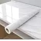 Papel de parede Adesivos para cozinha quarto Brilhante Lavável Mármore gelo 3M x60cm Resistente Agua em oferta