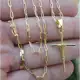 Corrente Igual a ouro 70cm E Cruz Banhados A Ouro 18k 2mm em oferta
