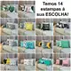 Kit 04 Capa de Almofadas 45x45cm Micro Percal 180 Fios Estampado Com Zíper Invisível em oferta