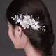 Pente De Cabelo De Noiva Coreano , Acessórios Casamento De Cristal De Pérola Floral Feito À Mão Para em oferta