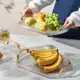 Bandeja Organizadora Decorativa Multiuso Para Servir Nórdica Com Alça e Detalhe em Dourado Decoração em oferta