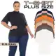 Blusa Plus Size Feminina Gola Alta Camiseta Básica 100% Algodão em oferta