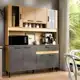 Armário De Cozinha Coral Completo Com 8 Portas E 1 Gaveta - Maxi Do Brasil em oferta