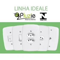Imagem da promoção Interruptor e Tomada Pluzie linha Ideale 10A 20A 4x2