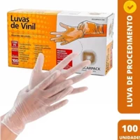 Imagem da promoção Kit 2 Caixas de Luvas de Vinil Descartável Sem Pó Descarpack