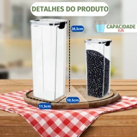 Imagem da promoção Kit 1 Potes Herméticos - 1x de 2.2L