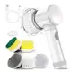 Kit escova Eletrica de Limpeza 5 em 1 Sem Fio Limpador Multiuso Pratico Para Cozinha Banheiro prátic em oferta
