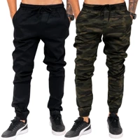 Imagem da promoção Kit 2 Calças Jeans Camuflada Masculina Jogger C/ Punho Lycra