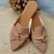 Mule Feminino Sapatilha Sapato Mocassim Muller Bico Fino Entrelaçado em oferta