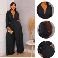 Imagem da promoção MACACÃO FEMININO FESTAS CASAMENTO PANTALONA ELEGANTE MANGA LONGA COM BOLSOS