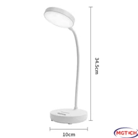Imagem da promoção Luminária Abajur de Mesa LED Luz Recarregável Touch Haste Flexível Lâmpada De Estudo Sem Fio BigTech