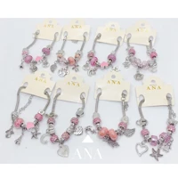 Imagem da promoção Pulseira Berloques Prateada Estilo Feminina Presente