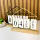 Calendário de Mesa Decorativo com Plaquinhas Preto Rose Dourado Permanente Escritório em oferta