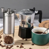 Imagem da promoção Moedor Café Grãos Manual Compacto Inox Ajuste De Moagem