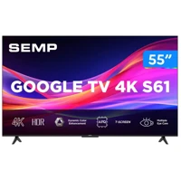 Imagem da promoção Smart TV 55" Semp 4K UHD LED S61 Google TV AiPQ Pro Google Assistente 3 HDMI