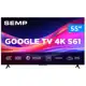 Smart TV 55" Semp 4K UHD LED S61 Google TV AiPQ Pro Google Assistente 3 HDMI em oferta