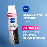 Imagem da promoção Desodorante Aerossol Black & White INVISIBLE Clear NIVEA 200ml