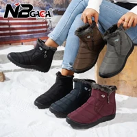 Imagem da promoção Botas De Neve Confortáveis De Tamanho Grande Para Mulheres , Sapatos De Algodão Quentes De Inverno C