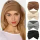 Faixas de Cabeça Larga- Mistura Macia, Estilo Turbante com Nó para Yoga, Corrida & Esportes em oferta